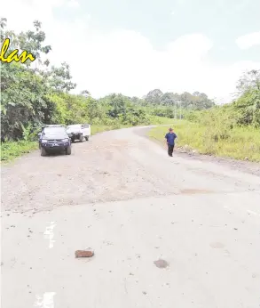  ??  ?? JALAN PENGHUBUNG: Jajaran SSLR yang menjadi nadi penduduk di tanah tinggi Ba’ Kelalan.