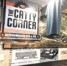  ??  ?? Catty Corner Neighborho­od Pub & Pie received a PPP loan this year but isn’t sure yet whether it will apply for another.