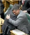  ?? MONIQUE FORD/STUFF ?? MP Paul Eagle fought back tears during his maiden speech as he discussed meeting his birth mother.