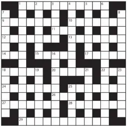  ?? PRIZES of £20 will be awarded to the senders of the first three correct solutions checked. Solutions to: Daily Mail Prize Crossword No. 15,633, PO BOX 3451, Norwich, NR7 7NR. Entries may be submitted by second-class post. Envelopes must be postmarked no l ??