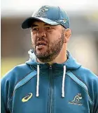  ??  ?? Wallabies coach Michael Cheika.