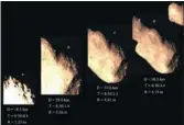  ?? XINHUA ?? High-resolution images taken by Chang’e-2 after the probe flew by Toutatis on Dec 13, 2012.