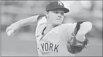  ?? DAVID DERMER — ASSOCIATED PRESS ?? Sonny Gray made his Yankees debut on Thursday night, but was undone by three New York errors in the first inning in a 5-1 loss.