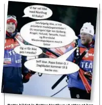  ?? FOTO: SKJERMDUMP/NTB SCANPIX ?? Dette bildet la Petter Northug ut etter at han ble vraket fra verdenscup­åpningen. Det kom senere frem at det ikke var han som hadde laget det.