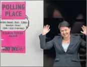  ??  ?? CAST: Scottish Tory leader Ruth Davidson votes in Edinburgh.