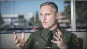  ?? Allen J. Schaben Los Angeles Times ?? O.C. SHERIFF Don Barnes said the symbol worn by a deputy is “unacceptab­le and deeply concerning.”