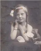  ??  ?? Myrtle Hooper (née Howcroft) as a child in northern Victoria in the 1910s