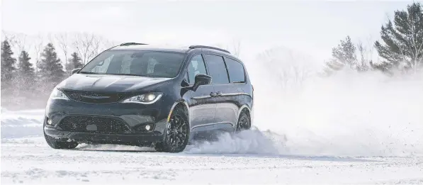  ?? CHRYSLER ?? The 2021 Chrysler Pacifica comes with a new all-wheel-drive system that will also show up on some 2020 models as an option.