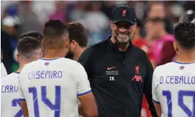  ?? Photograph: Jose Breton/NurPhoto/Rex/Shuttersto­ck ?? Jürgen Klopp has won one and lost four of his major European final appearance­s with Dortmund and Liverpool.