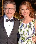  ??  ?? ex-pat: Gabriel Byrne with wife Hannah Beth King has lived in the US for decades