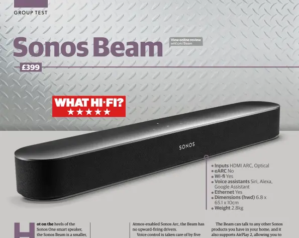 sfærisk Forskelle Evolve Sonos Beam - PressReader