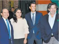  ??  ?? Abelardo Conde, Alicia Solares, Luis Miguel Álvarez y Divo Milán.