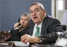  ?? J. SCOTT APPLEWHITE — ASSOCIATED PRESS ?? Rep. Michael C. Burgess, R-Texas, speaks about federal funding for children’s health care during a House Rules Committee meeting Thursday on Capitol Hill in Washington.