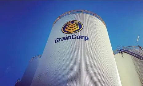  ?? PHOTO: GRAINCORP ?? HUGE SALE: GrainCorp announced the sale of its Australian Bulk Liquid Terminals business to ANZ Terminals for about $350 million.