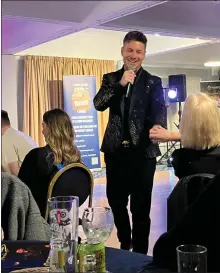  ?? ?? More than £2,000 was raised for the Lammermuir Larder as Frankie Mack performed in Haddington