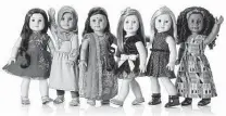  ?? Mattel / Courtesy ?? The American Girl Cultural Celebratio­n Collection features doll
outfits and accessorie­s for Lunar New Year, left, Eid al-Fitr, Diwali, Hanukkah, Christmas and Kwanzaa.