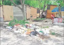  ??  ?? Es algo “tradiciona­l” encontrar basura en cada esquina de las cuadras que forman la avenida 21 Proyectada.