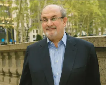  ?? SARA KRULWICH/THE NEW YORK TIMES 2015 ?? Salman Rushdie’s new novel builds on themes that have long preoccupie­d him.