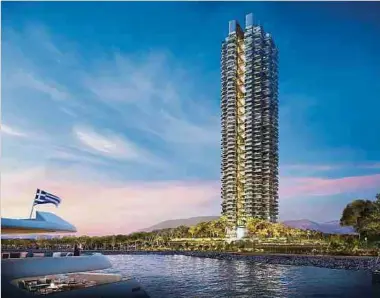  ?? Foto: Lamda Developmen­t ?? Mit 200 Metern wird der Riviera Tower das höchste Gebäude Griechenla­nds.