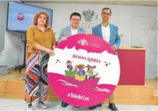  ?? // ABC ?? Elvira Rivero, Teo García y Ernesto García, ayer tras la rueda de prensa