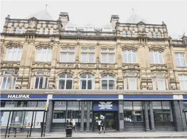  ?? ?? HISTORIC: The Halifax’s Commercial Street 001 branch was a former HQ of the Halifax Building Society.