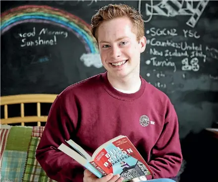  ?? PHOTO: MARION VAN DIJK/FAIRFAX NZ ?? Nelson teen Zarek Wentzell has been selected to perform at the Globe Theatre in London in July.