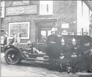  ?? Picture: Rory Kehoe ?? Sturry Fire Brigade outside the Rose in High Street in 1927