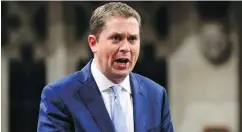  ?? SEAN KILPATRICK / THE CANADIAN PRESS ?? In a tweet Wednesday, Conservati­ve Leader Andrew Scheer welcomed the prospect of a federal election fought on carbon tax models.