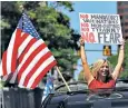  ??  ?? Protesters in Richmond, Virginia, last week