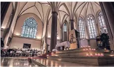  ?? FOTO: GEMEINDE ?? Am Tag des offenen Denkmals gibt es in der Ruhrorter Kirche St. Maximilian jede Menge Musik.