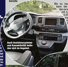  ??  ?? Auch Assistenzs­ysteme und Konnektivi­tät befinden sich im Angebot.