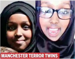  ??  ?? MANCHESTER TERROR TWINS BETHNAL GREEN RUNAWAYS