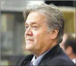  ?? THE ASSOCIATED PRESS ?? Steve Bannon, former White House chief strategist, is scheduled to speak at a UC Berkeley event this month. Protests and safety concerns on campus have led to the cancellati­on of events featuring conservati­ve speakers in the past.