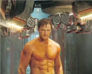  ?? DISNEY/MARVEL ?? A chiselled Chris Pratt in a scene from Guardians Of The Galaxy.