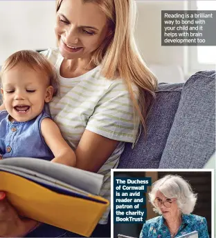  ?? ?? Reading is a brilliant way to bond with your child and it helps with brain developmen­t too