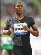  ?? Kamran Jebreili Associated Press ?? CASTER SEMENYA needs to improve her time to meet the 200meter Olympic standard.