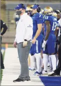  ?? Joey Johnson / Associated Press ?? Coach Philip Montgomery and Tulsa are ranked in The Associated Press college football poll for the first time in 10 years.