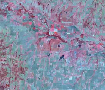  ?? (© NASA) ?? Image multispect­rale d’une région américaine. L’usage de tels systèmes constitue une évolution importante en matière de renseignem­ent.