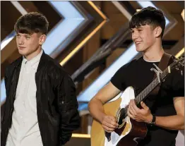  ??  ?? The Price brothers auditionin­g for X Factor.