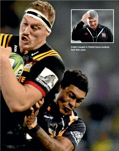  ?? GETTY IMAGES ?? Colin Cooper’s Chiefs have looked lost this year. The form of the Chiefs, captained by Brodie Retallick, is a concern in a World Cup year.