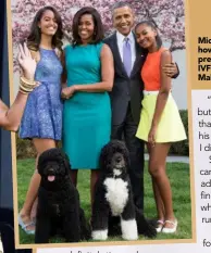  ??  ?? Michelle has disclosed how she and former US president Barack usedIVF to conceive daughters Malia (far left) and Sasha.