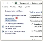  ??  ?? Valitse vasemman laidan 3 valikosta kohta Valitse kannen sulkemisto­iminto . 4