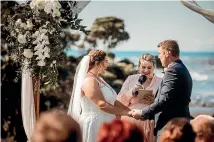  ?? ?? Wedding celebrant and MC Emma Helleur has seen big changes in wedding ceremonies over the past two years. She says elopements – which have taken on a new definition – and backyard weddings have grown in popularity.