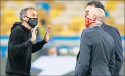  ??  ?? Luis Enrique, ayer, en el Olímpico de Kiev.