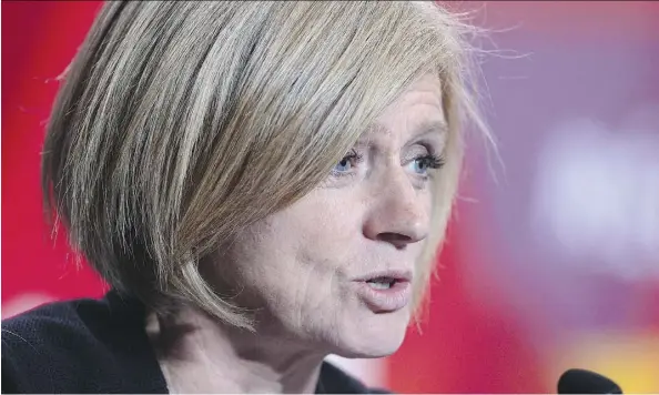  ?? THE CANADIAN PRESS ?? “Being gay is not wrong. Engaging in safe sex is not wrong. And under no circumstan­ces is sex without consent ever right. And that is what will be taught in our schools,” Premier Rachel Notley said Wednesday.