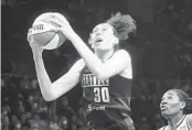  ?? MARY ALTAFFER AP ?? Former No. 1 pick and WNBA MVP Breanna Stewart won two championsh­ips with the Seattle Storm.