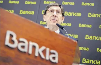  ?? MÁXIMO GARCIA DE LA PAZ / EFE ?? El presidente de Bankia, José Ignacio Goirigolza­rri.