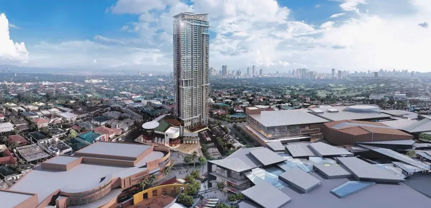  ??  ?? Rising at the Belly of the Dragon is Ortigas & Co.’s Viridian, which will feature contempora­ry-classical elements truly elevating the standard of living in Greenhills.