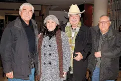  ??  ?? ANTONIO FRAUSTRO, BLANCA Barrón, Fernando Méndez y Roberto Balderas.