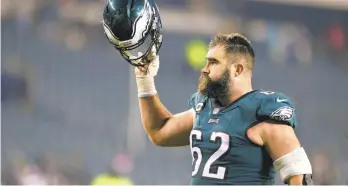  ?? ?? Kelce, a sixth-round pick in the 2011 draft, will enter his 12th season at age 34. RICH SCHULTZ/AP